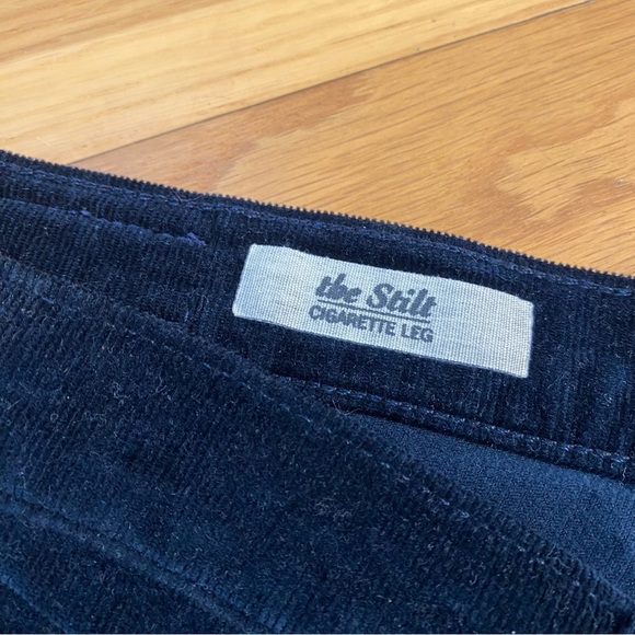AG dark blue The Stilt Cigarette corduroy skinny jeans size 27R - Picture 2 of 6